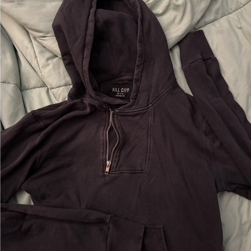 Men's Black Lightweight Hoodie